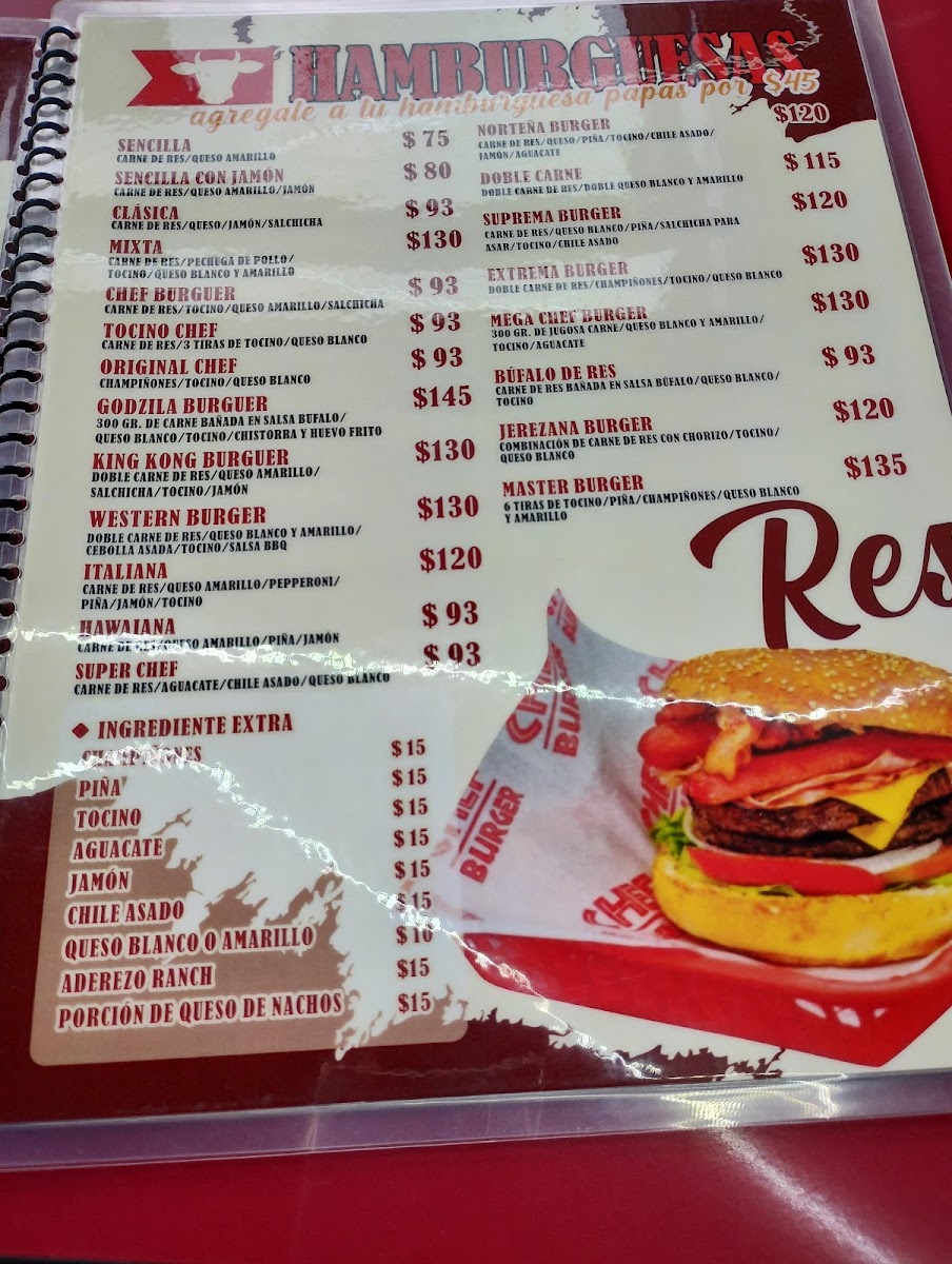 CHEF BURGER Menu - Image 6